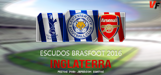 Escudos Rub da Inglaterra - Brasfoot 2016