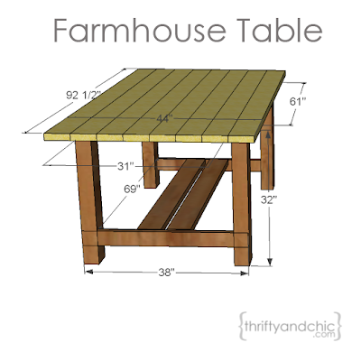 farmhouse table plans