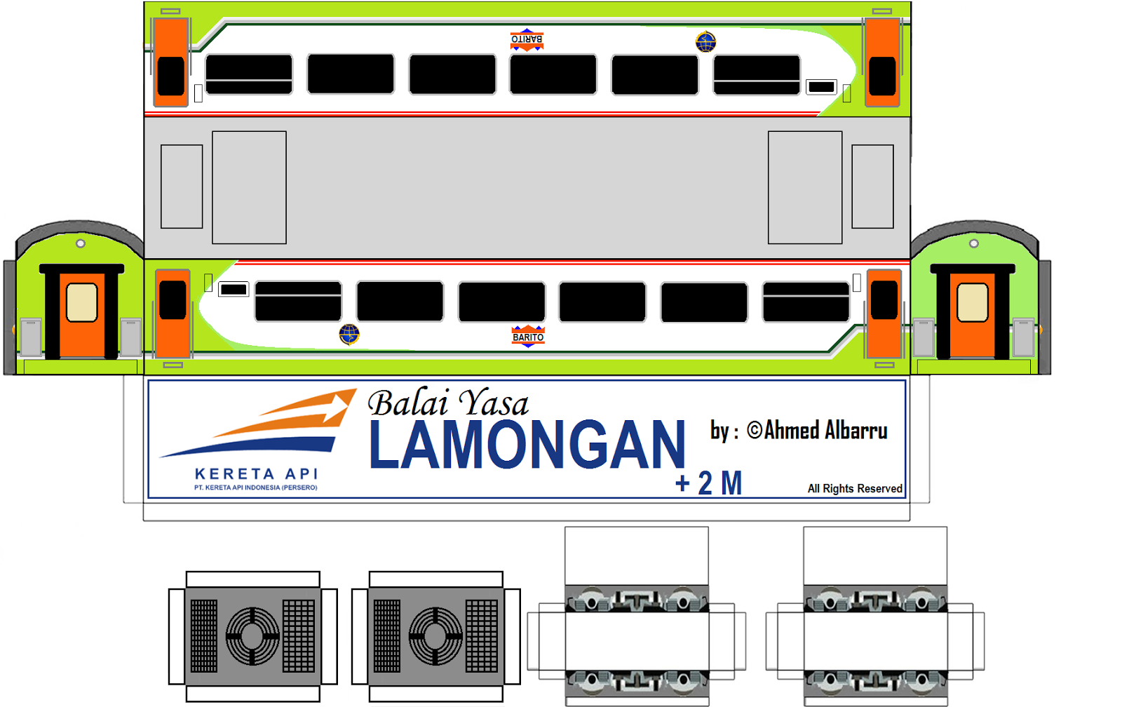 Selamat Datang Para Pengunjung Blog Saya Papercraft Kereta Api Indonesia