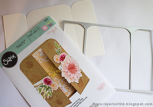 Layers of ink - Gatefolded Pink Card Tutorial by Anna-Karin with Katelyn Lizardi Sizzix dies