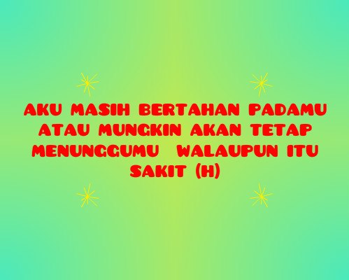 EVERYTHING ABOUT ME: Selalu Menunggumu