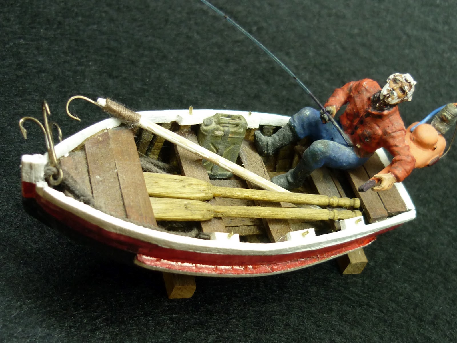 modelismo artesanal en madera Bote de pesca