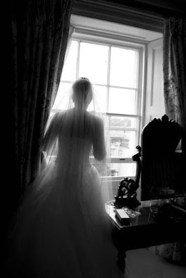 Bridal silhouette at Wynyard Hall