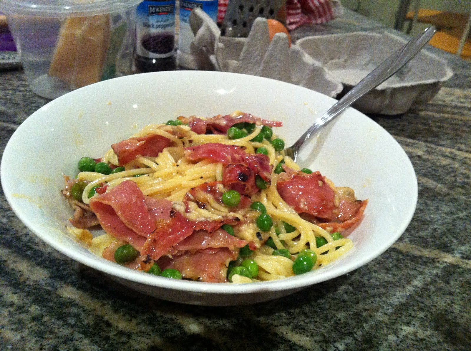 Girl About Town Quick and Dirty Pasta Carbonara to the Rescue!