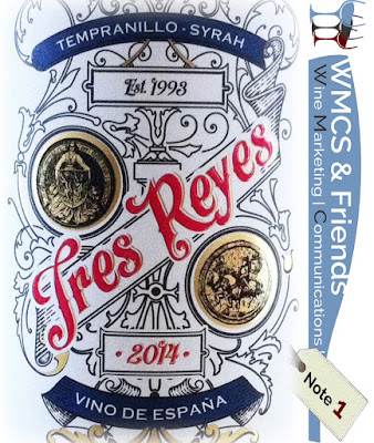 Tres Reyes Tempranillo Syrah 2014 Weinfreunde.de (Rewe Wein online GmbH) - Test und Bewertung spanischer Rotwein