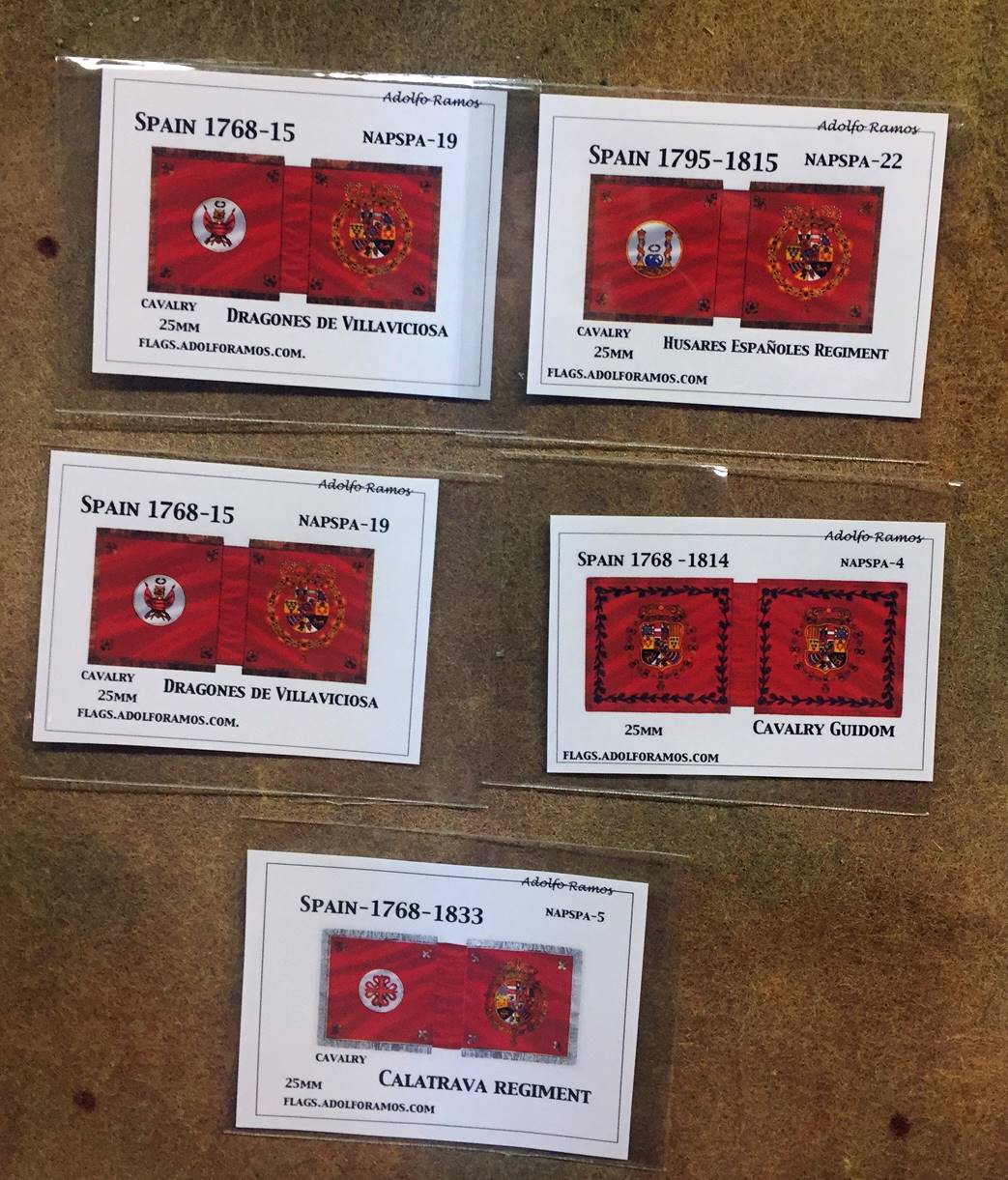 Blunders on the Danube Adolfo Ramos Flags Spanish Napoleonic Standards