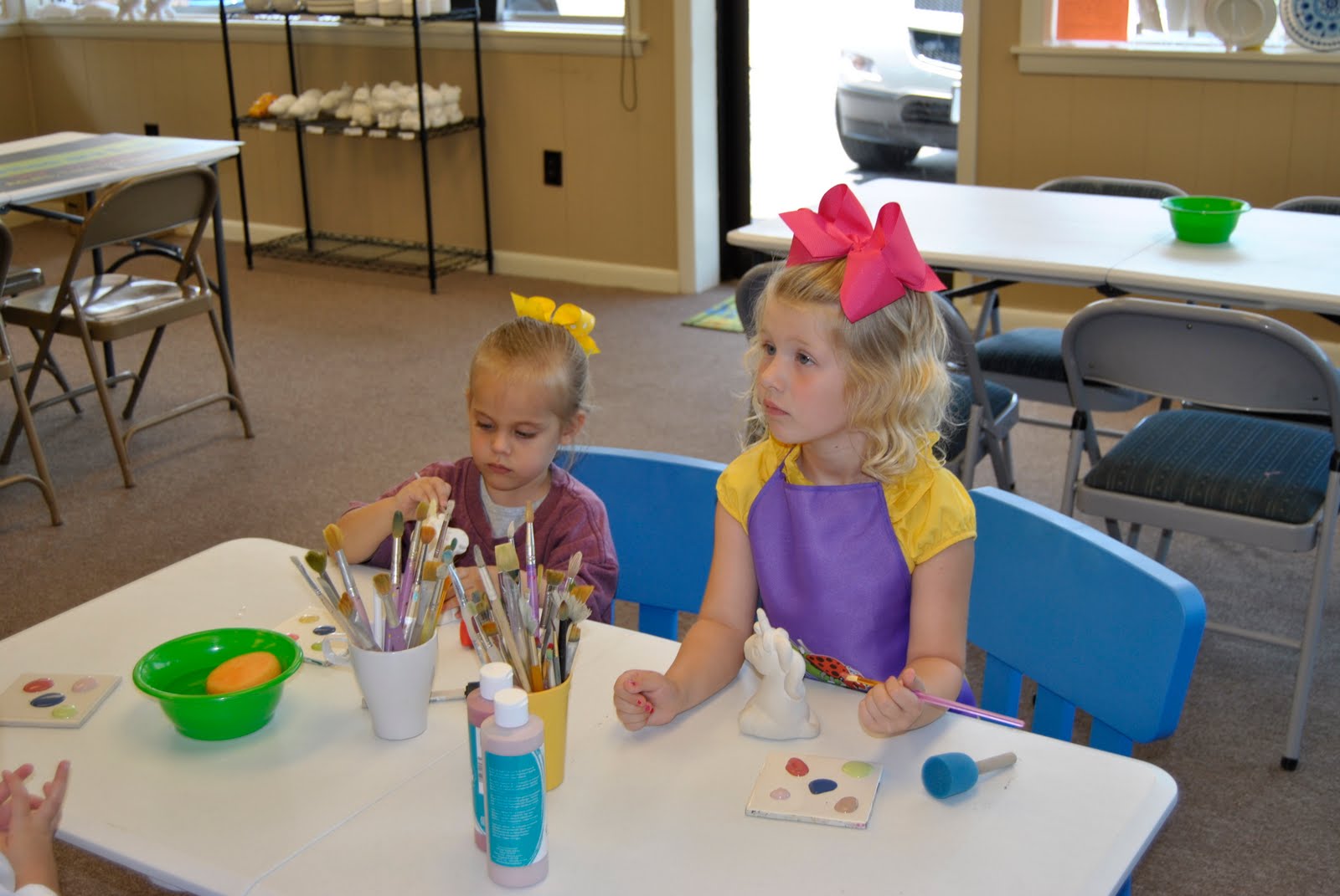 Our Little family Painting with Friends