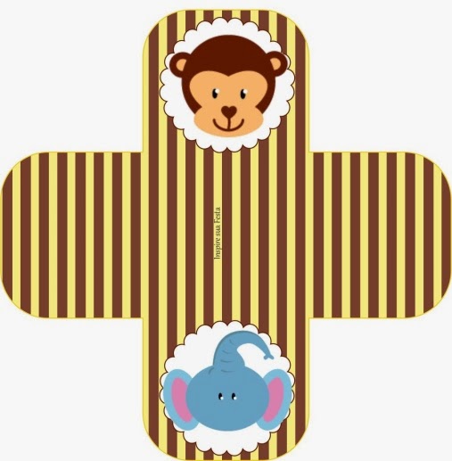 Dulce Selva: Cajas para Imprimir Gratis Cajitas abiertas para poner caramelos, mazapanes o pastelitos.