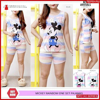 SPC142M62 Mickey Set Singlet Pajamas Baju Tidur Wanita | BMGShop