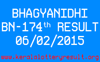 BHAGYANIDHI Lottery BN-174 Result 06-02-2015