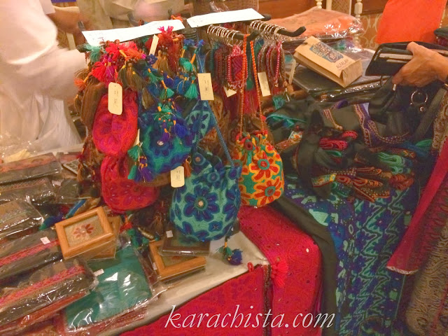 Ethnic purses at the Crafter's Expo Karachi