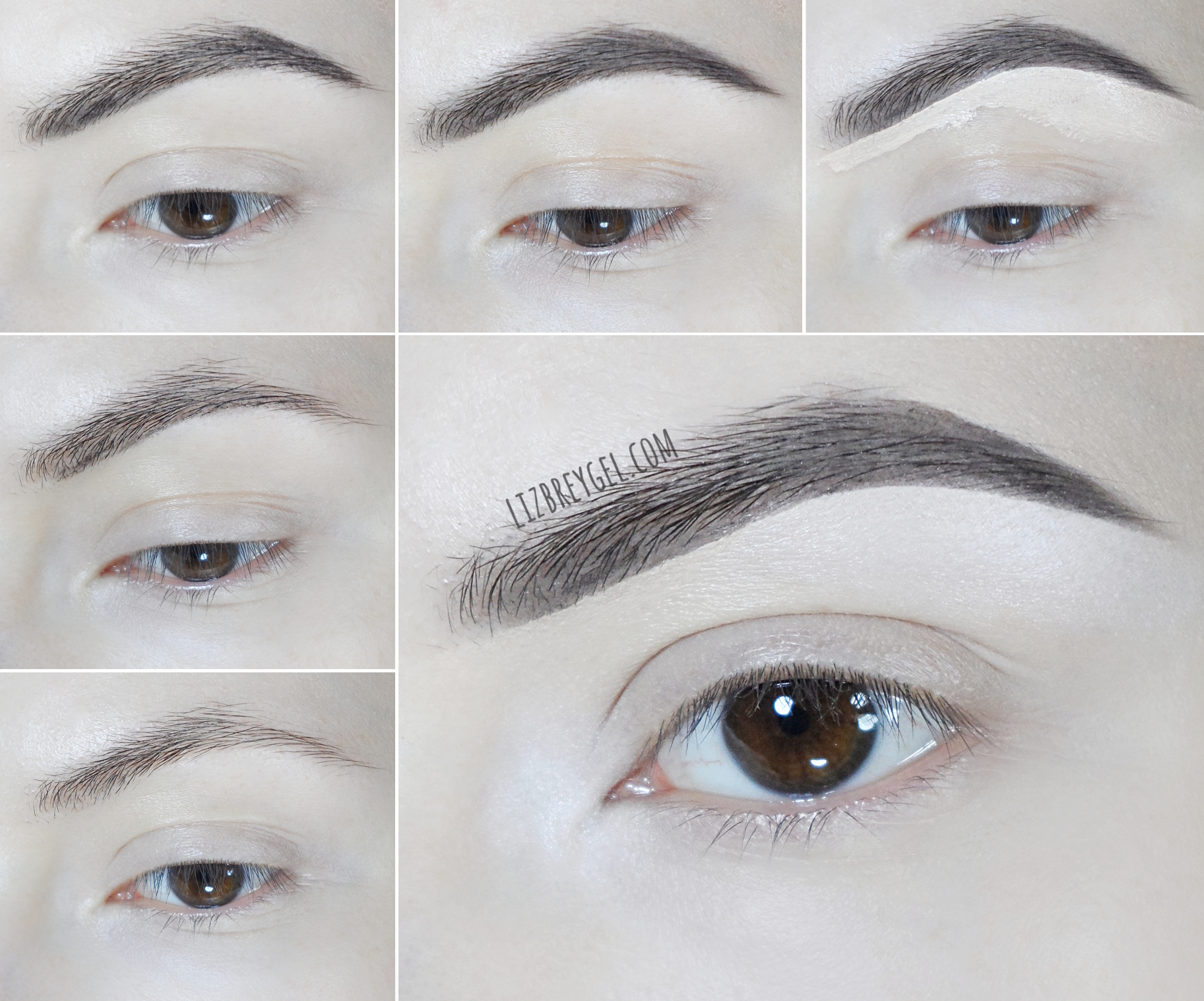 step-by-step makeup pictorial showing how to do a perfect, instagram-looking eyebrows