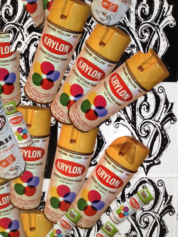 MELROSEandFAIRFAX Old School Spray Paint Cans