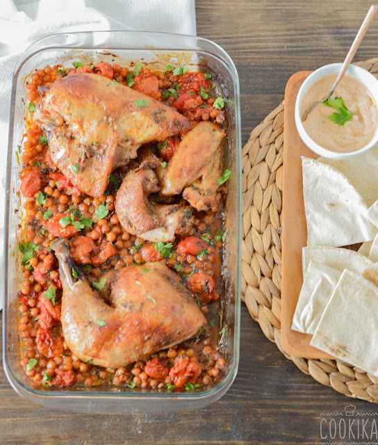 Spicy Roasted Chicken with Chickpeas
