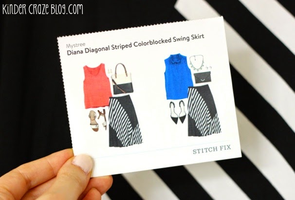 Sttich Fix Diana black and white Diagonal Striped Colorblocked swing skirt from Mystree