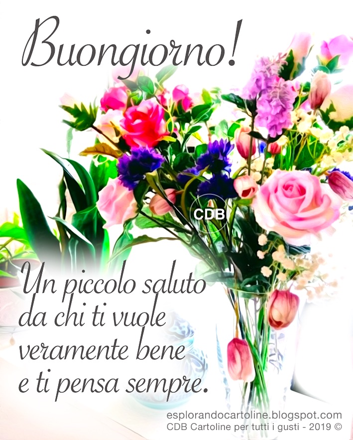 CDB Cartoline per tutti i gusti 🌼🌸🌺 Cartolina BUONGIORNO! Un Piccolo jpg (709x883)