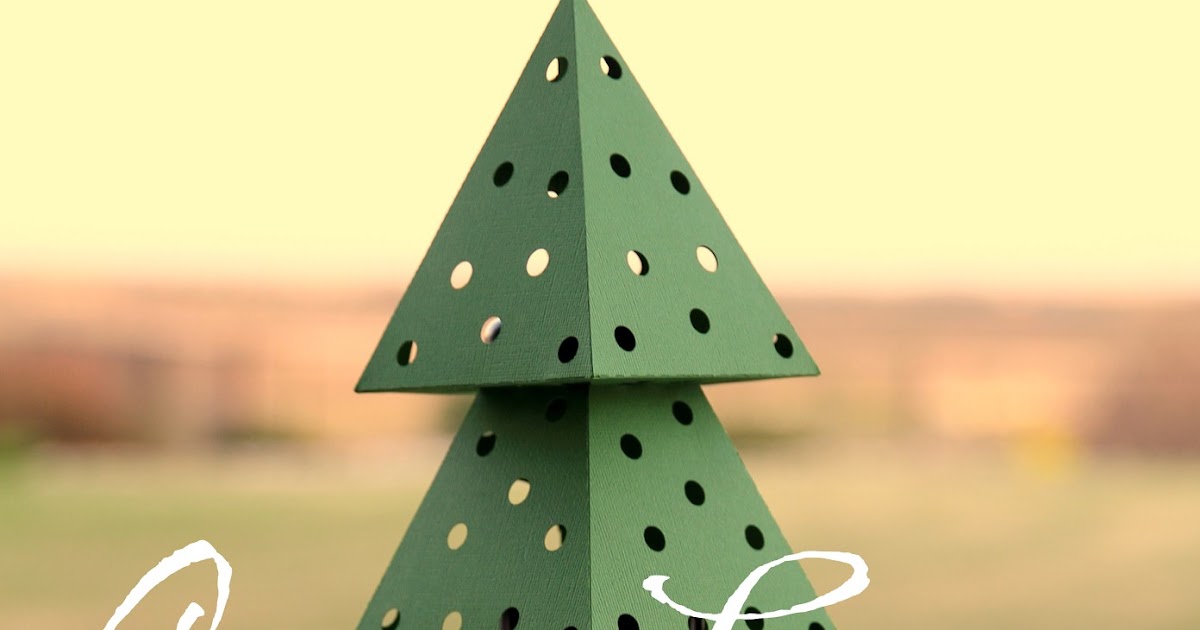 I Love Doing All Things Crafty Pine Tree Paper Camping Scene Lamp and