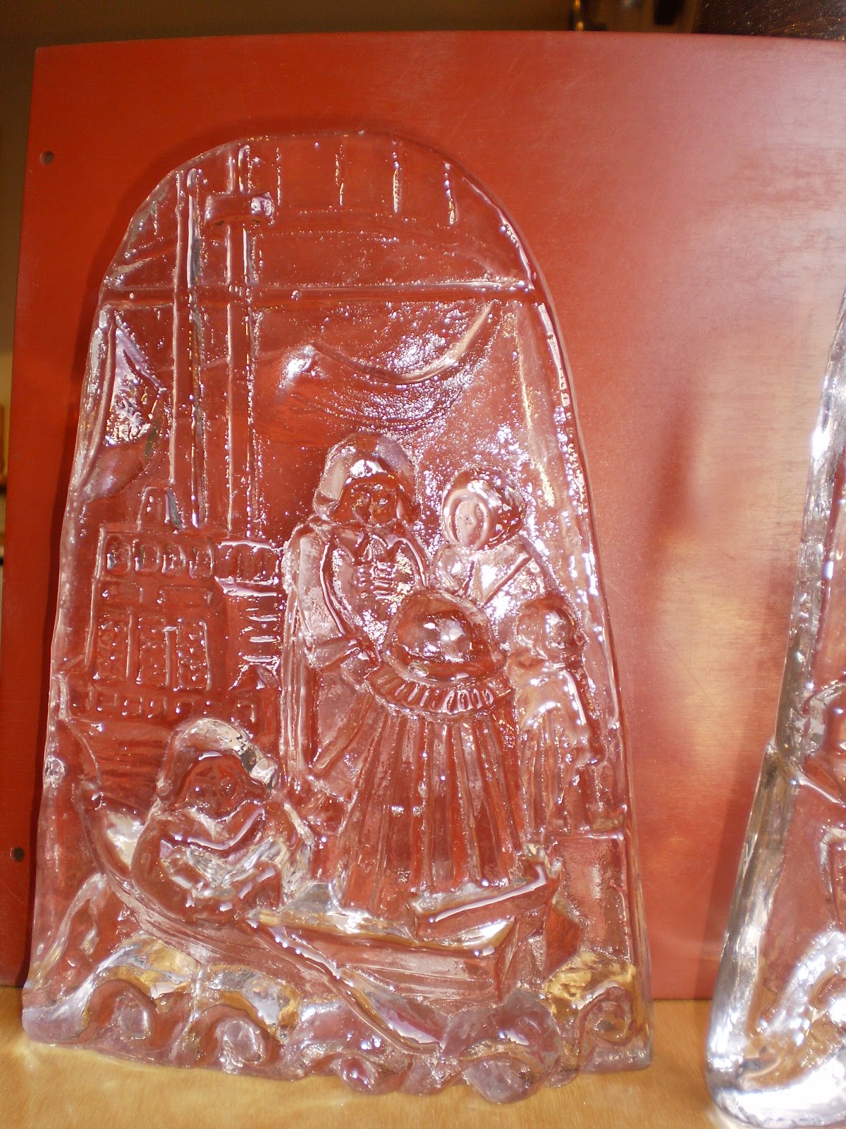 Heart of Glass Blenko Glass Bookends Can we Identify?