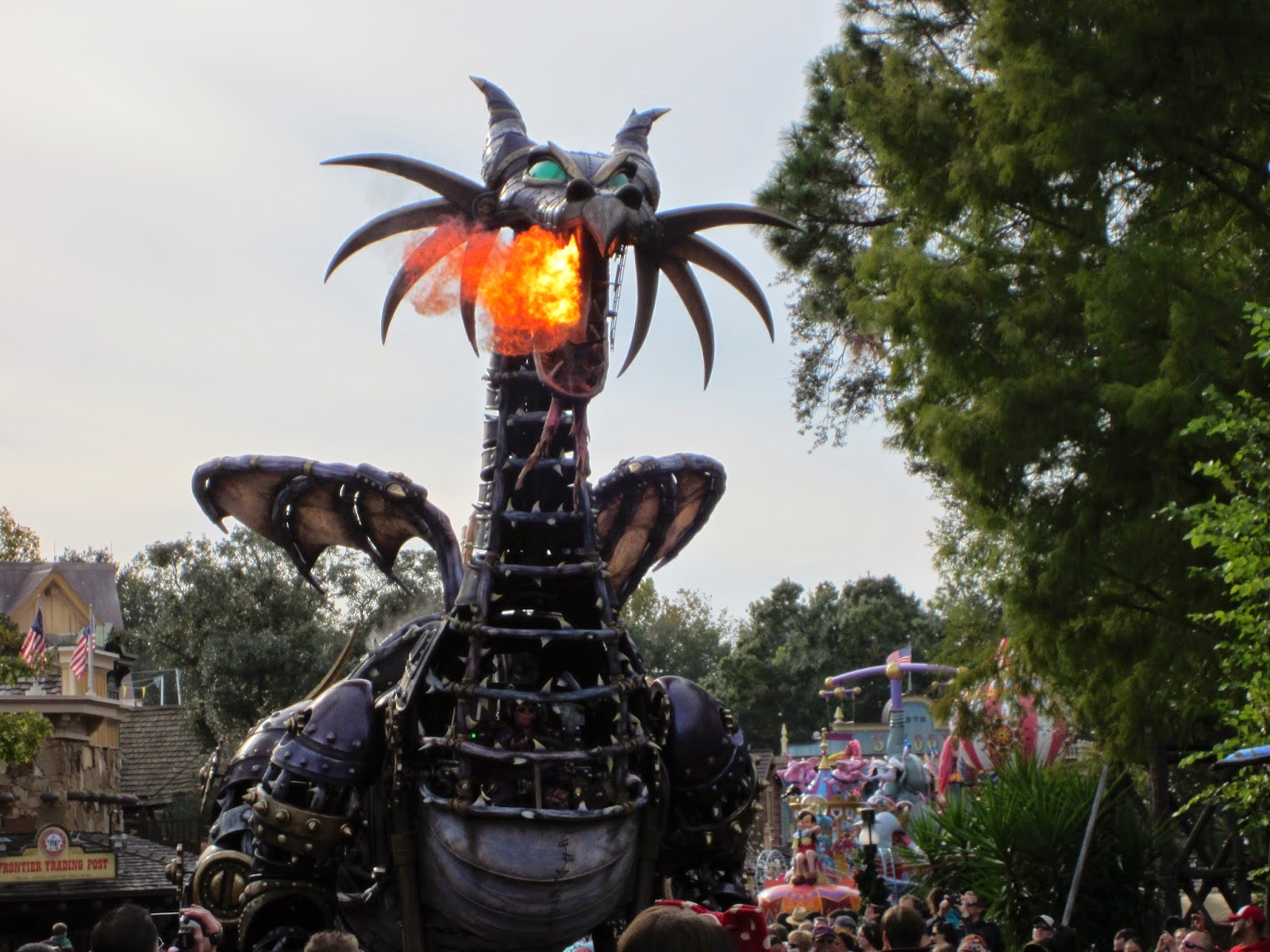 Jack Skellington's Walt Disney World Trip Selfies Maleficent steampunk dragon Festival of Fantasy Parade