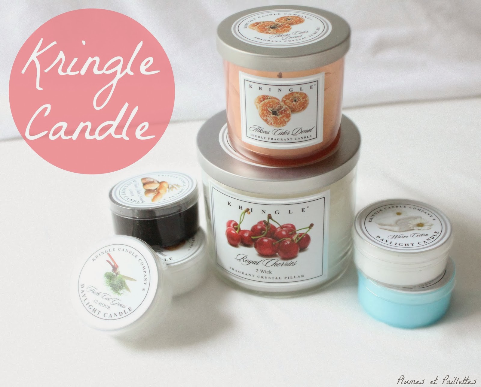 Plumesetpaillettes A la découverte des bougies Kringle Candle