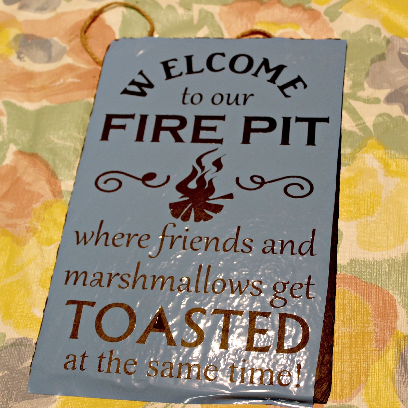 Craft A Spell To Our Fire Pit Sign and Tray