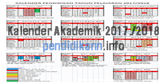 Kalender akademik Tahun Ajaran 2017/2018