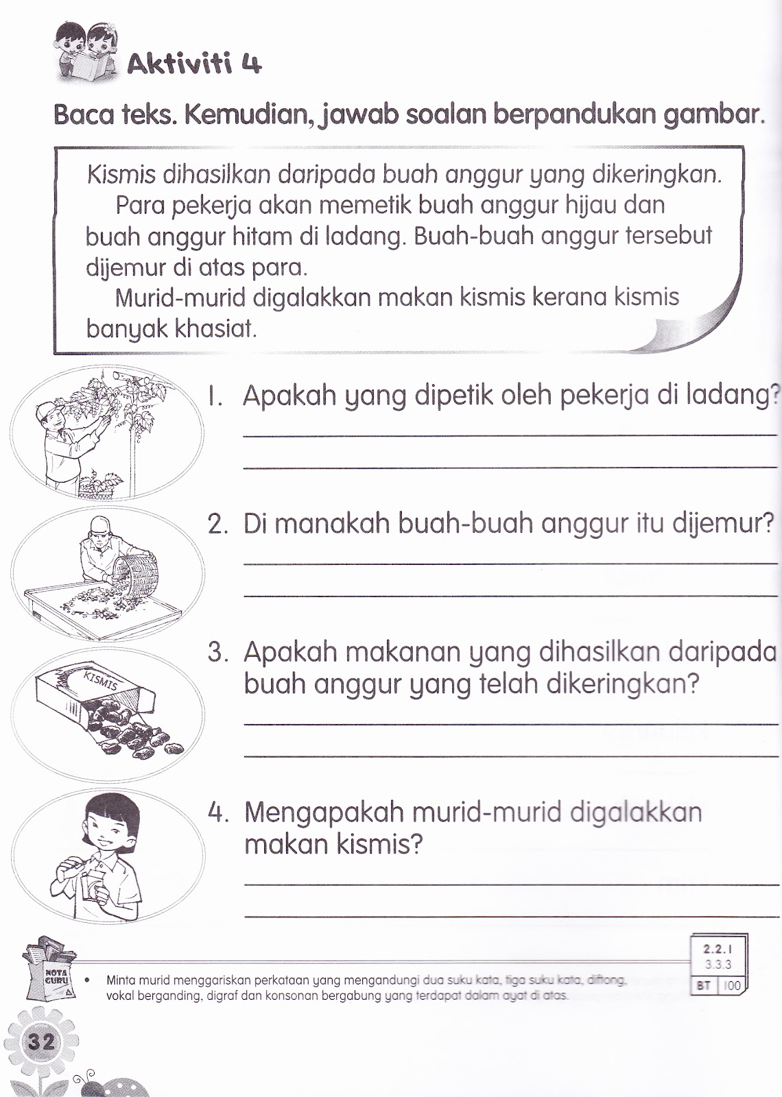 KSSR Bahasa Malaysia Tahun 2 Latihan