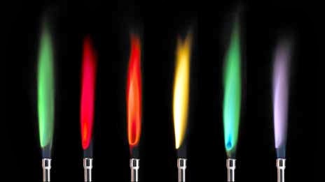 Flame tests metal image