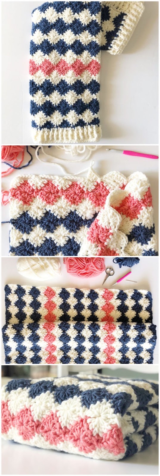 Crochet Harlequin Blanket