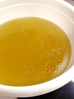 turkey stock, making, ready for use