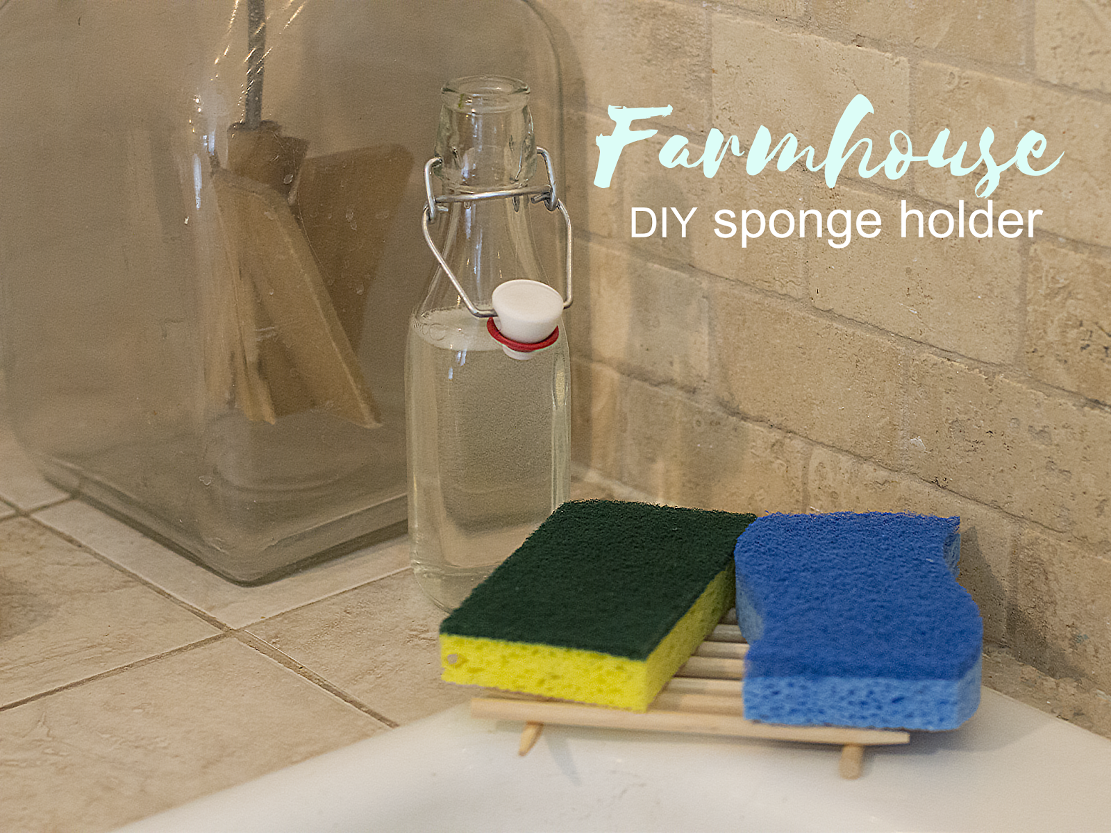 Sweet and Simple Magazine DIY Farmhouse Style Sponge Holder