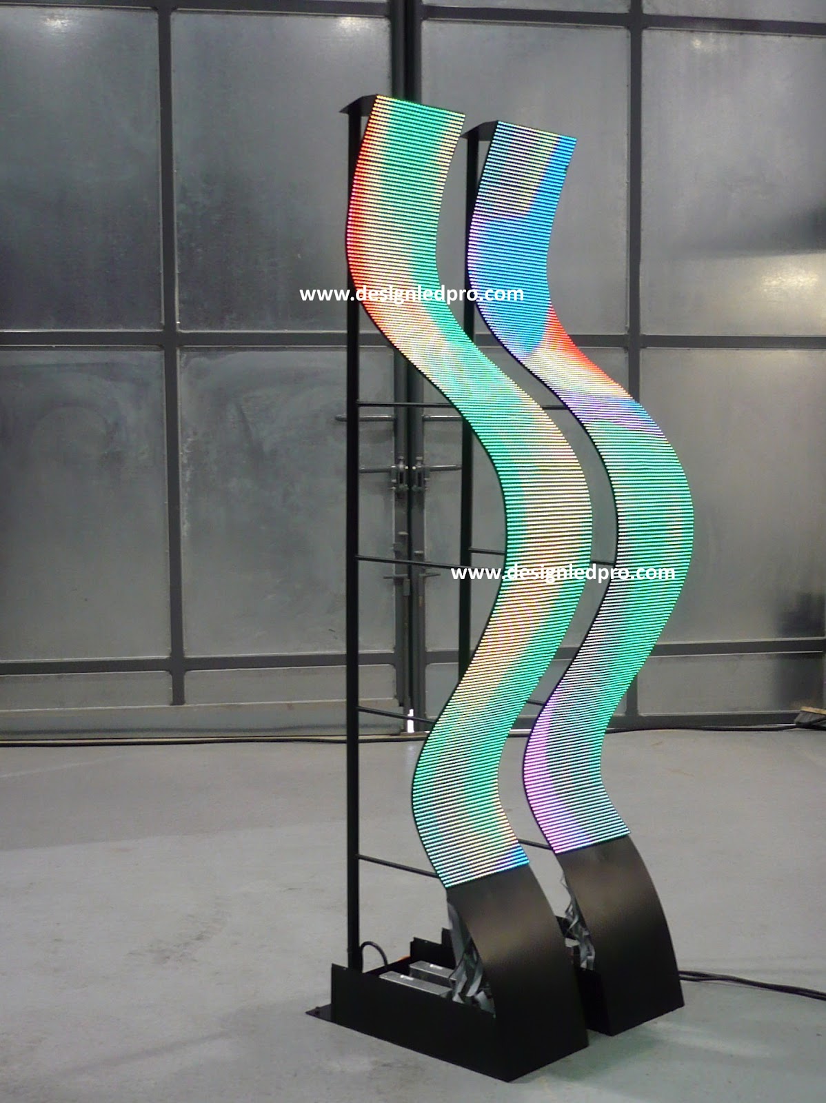 Rubber Flexible LED Screen: 1rt Gen P10 Flexible led screen with Plasa ...