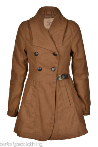 London Black in News: Womens Belted Winter Jacket / Coat