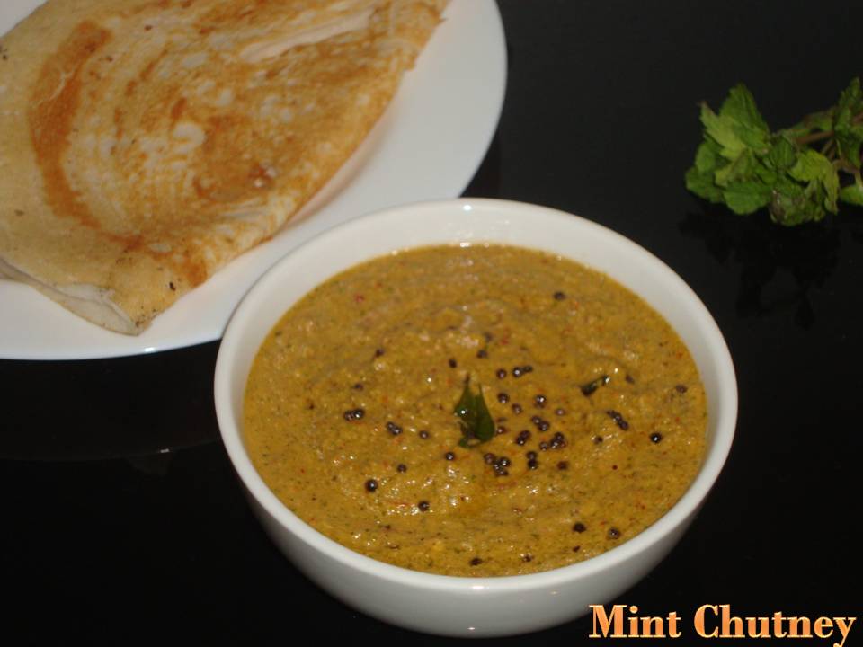 Poornima's Cook Book Mint Chutney / Pudina Chutney / Side Dish for