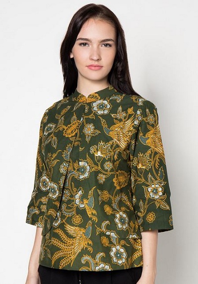 model baju batik kerja wanita lengan pendek model baju batik kerja wanita lengan pendek terbaru modis