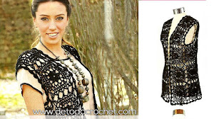 Chaleco Con Cuadros Crochet / Paso a paso