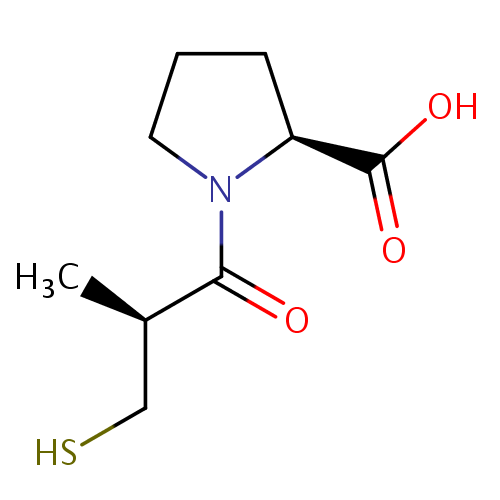 Struktur Kimia Captopril dan Nama (Rumus) Kimia Captopril (Kaptopril
