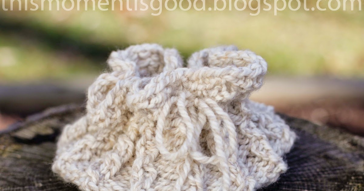 LOOM KNIT CABLE ICE/GIFT BAG Loom Knitting by This Moment is Good!