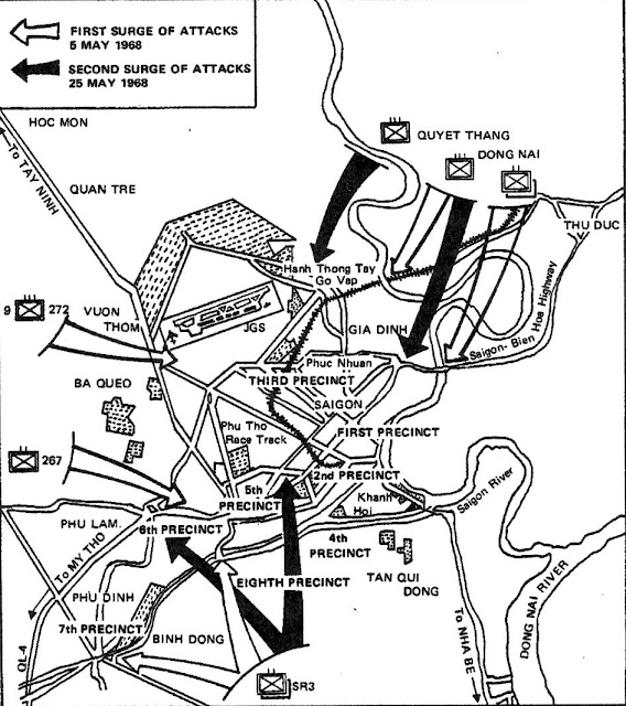 Mini Tet Offensive May 1968 Map