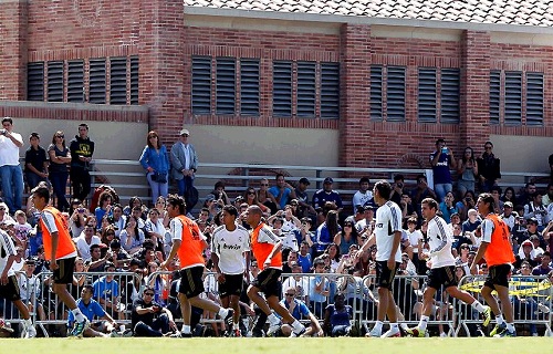 Real Madrid training at UCLA 2011