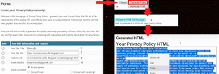 cara membuat Privacy Policy pada sebuah blog