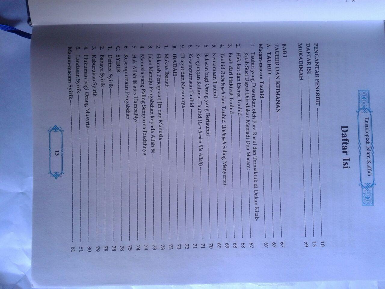 MAS RUWAIFI: Buku Ensiklopedi Islam Kaffah Edisi Terlengkap