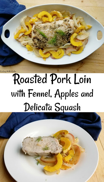 A simple but delicious pork loin cooked with apples, fennel and fall vegetables. You are going to love the slightly sweet and savory combination that puts dinner on the table in one pot. A simple but delicious pork loin cooked with apples, fennel and fall vegetables. You are going to love the slightly sweet and savory combination that puts dinner on the table in one pot.