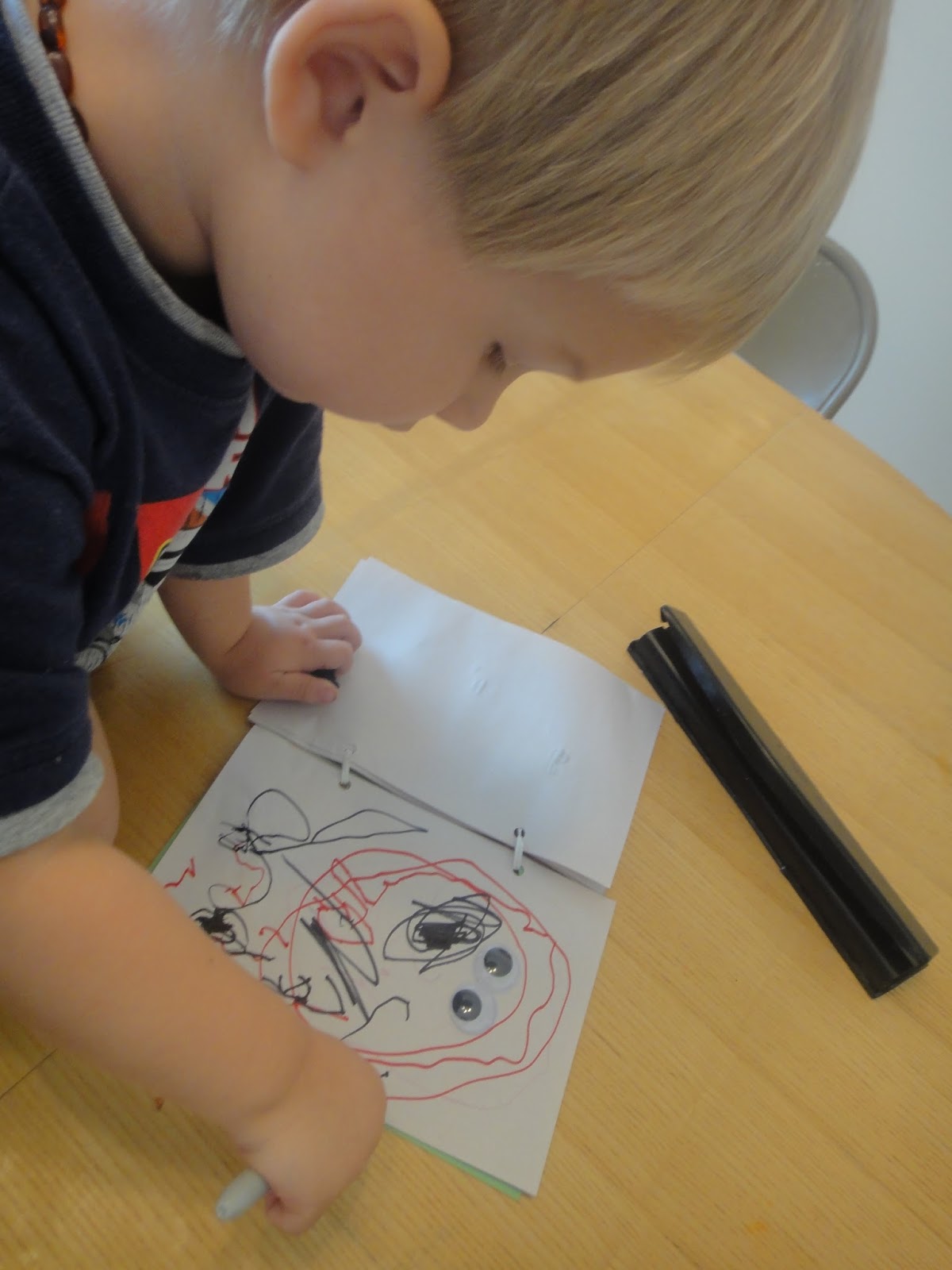 The Inspired Toddler Googly Eye Book (Cheap Project plus Mommy Free Time)