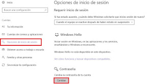 cambiar contraseña usuario windows