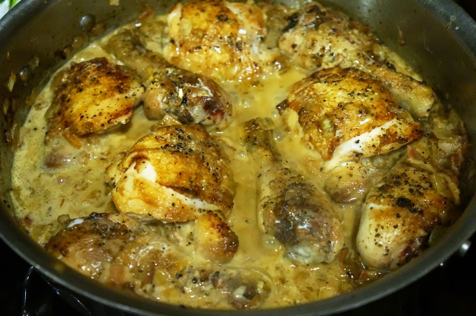 adorned abode archive: White Wine Coq Au Vin