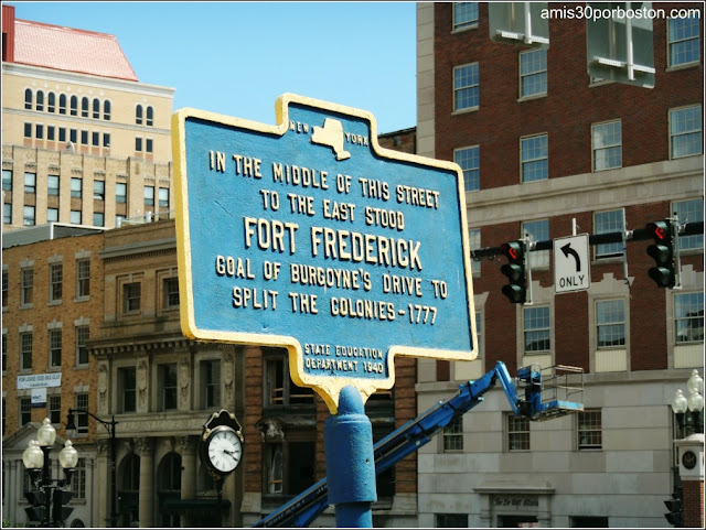 Placa del Fort Frederick en Albany Placa del Fort Frederick en Albany