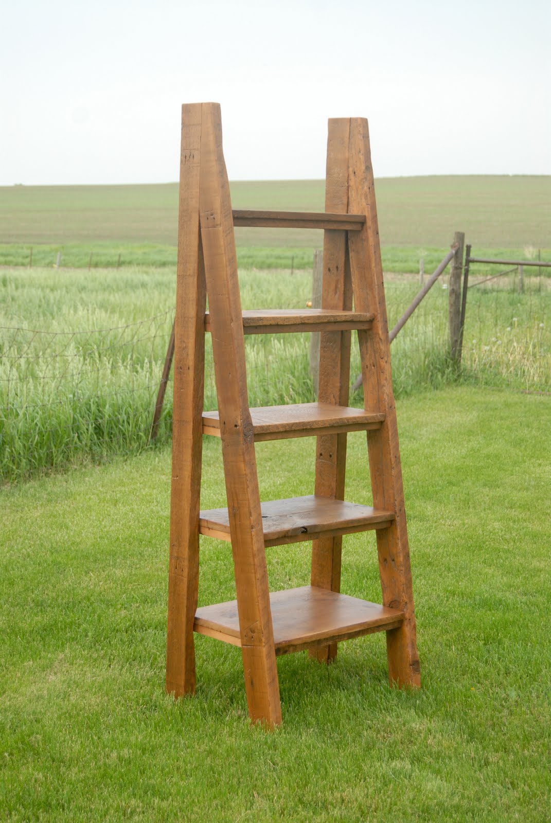 LG Custom Woodworking Five Piece Set sofa table, end tables, ladder