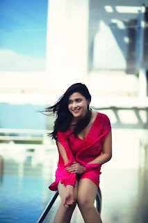 Mannara Chopra Sexy Pictures In Red Mini Dress Mannara Chopra Sexy Pictures In Red Mini Dress