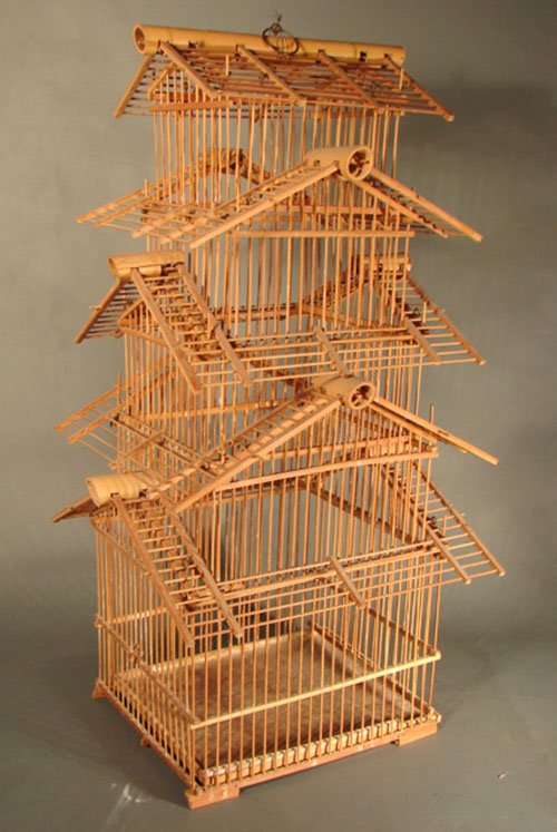 Bamboo Bird Cages Bamboo Craft Photo